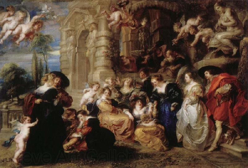 Peter Paul Rubens Garden of Love Norge oil painting art